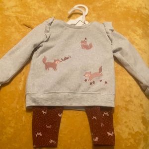 Fox Sweater with leggings